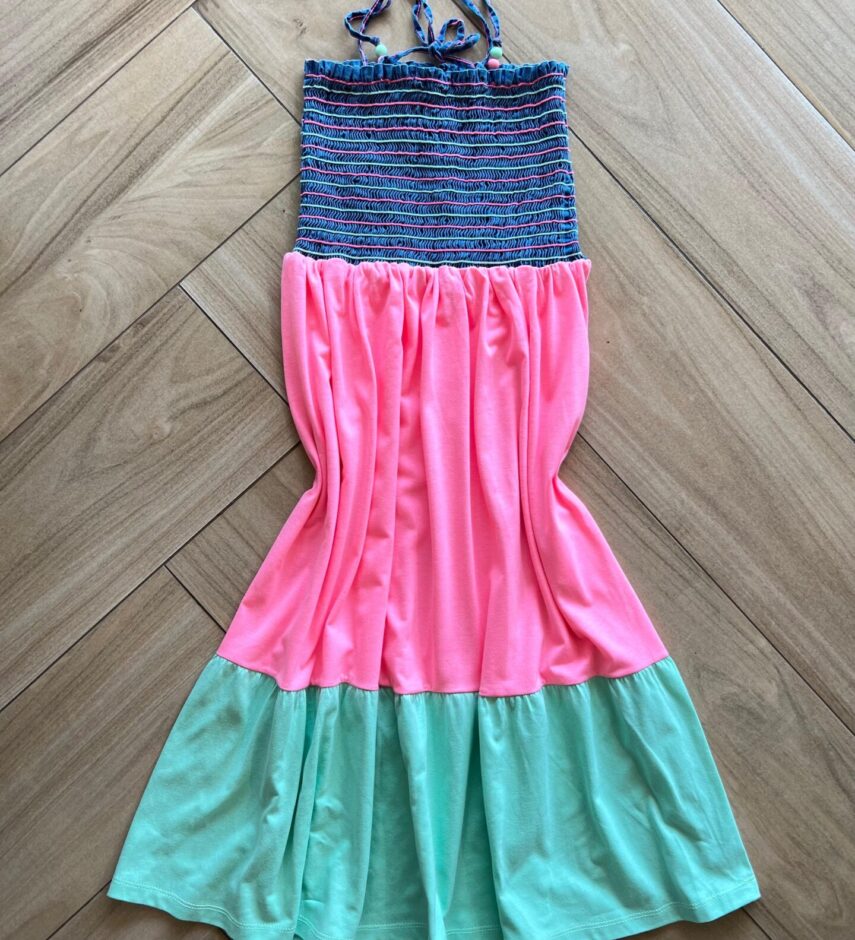 fernandaramoskids com br Vestido Infantil Feminino Lastax no Busto e Amarração Colorido2