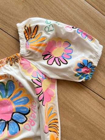 fernandaramoskids com br Vestido Infantil Feminino Manga Curta Bem Me Quer Marfim1
