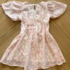fernandaramoskids com br Vestido Infantil Feminino Manga Curta Bordado Rosa2