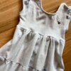 fernandaramoskids com br Vestido Infantil Feminino Manga Curta com Amarração Azul Bebê1