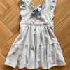 fernandaramoskids com br Vestido Infantil Feminino Manga Curta com Amarração Azul Bebê2