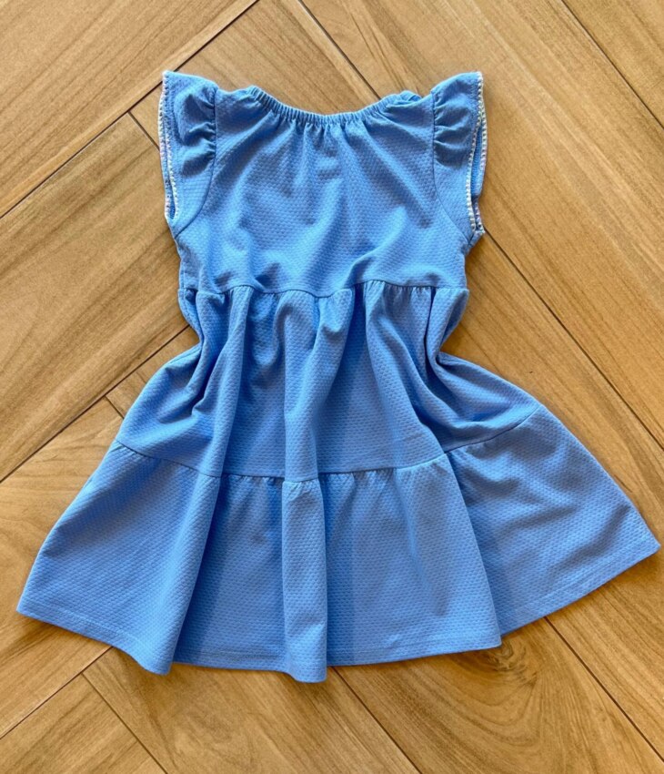 fernandaramoskids com br Vestido Infantil Feminino Manga Curta com Bolsinha Arco Íris 2