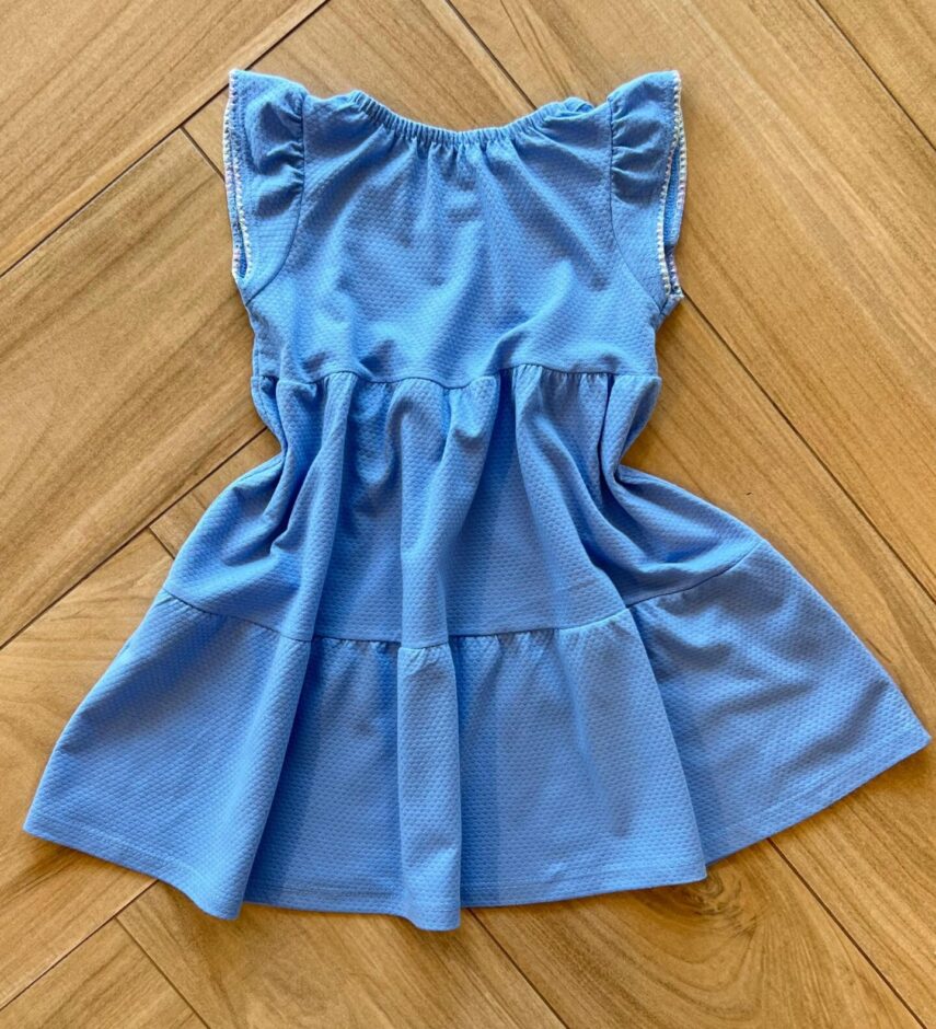 fernandaramoskids com br Vestido Infantil Feminino Manga Curta com Bolsinha Arco Íris 2