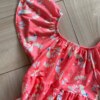 fernandaramoskids com br Vestido Infantil Feminino Manga Curta com Detalhes Estampado Rosa1