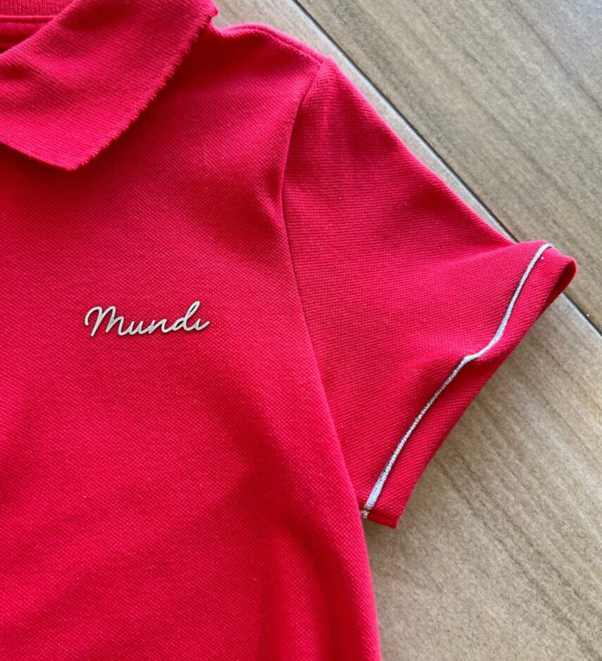 fernandaramoskids com br Vestido Infantil Feminino Manga Curta com Gola Vermelho1