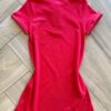 fernandaramoskids com br Vestido Infantil Feminino Manga Curta com Gola Vermelho2