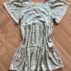 fernandaramoskids com br Vestido Infantil Feminino Manga Curta Estampado com Detalhe Verde2