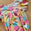 fernandaramoskids com br Vestido Infantil Feminino Manga Curta Evase Estampa Frutas1