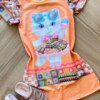 fernandaramoskids com br Vestido Infantil Feminino Manga Curta Gatinha Estilosa 1