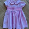 Vestido Infantil Feminino Manga Curta Gola e Detalhes Rosa Fernanda Ramos Kids