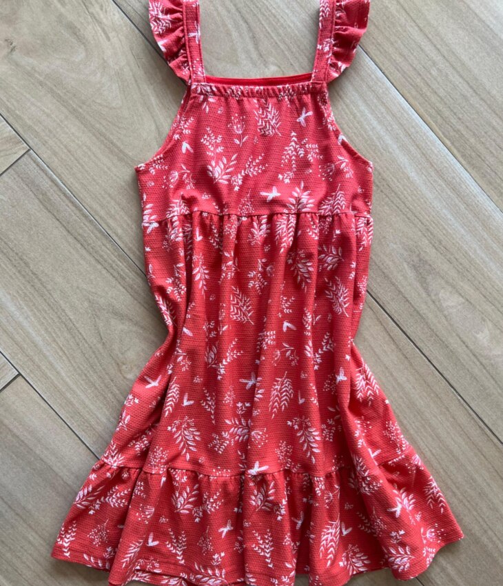 fernandaramoskids com br Vestido Infantil Feminino Alça Babado Vermelho 2