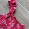 fernandaramoskids com br Vestido Infantil Feminino Alça Babado Vermelho 1