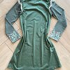 Vestido Infantil Feminino Manga Longa Malha Fresh Estampado Verde Fernanda Ramos Kids