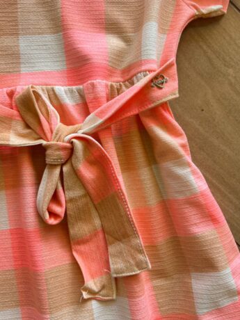 fernandaramoskids com br Vestido Infantil Feminino Midi Xadrez com Amarração1