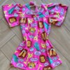 fernandaramoskids com br Vestido Infantil Feminino Mundo Animal Rosa 1