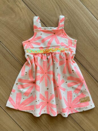 Vestido Infantil Feminino Rodado Alça Fina Detalhe em Lantejola Fernanda Ramos Kids