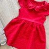 fernandaramoskids com br Vestido Infantil Feminino Rodado com Bordado Vermelho1