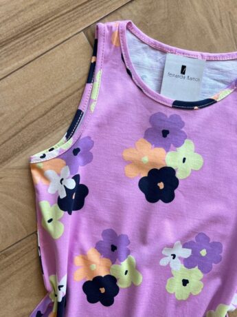 fernandaramoskids com br Vestido Infantil Feminino Rodado com Flores Lilás1