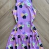 fernandaramoskids com br Vestido Infantil Feminino Rodado com Flores Lilás2