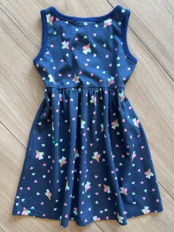 Vestido Infantil Feminino Rodado Estampa Sorvetes de Coração Fernanda Ramos Kids