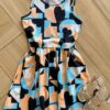 Vestido Infantil Feminino Rodado Estampado Fernanda Ramos Kids