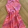 Vestido Infantil Feminino Todo Estampado em Corações Rosa Fernanda Ramos Kids