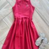 Vestido Infantil Feminino Vermelho Brilho Lurex Fernanda Ramos Kids