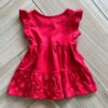 fernandaramoskids com br Vestido Infantil Feminino Vermelho com Flores 1