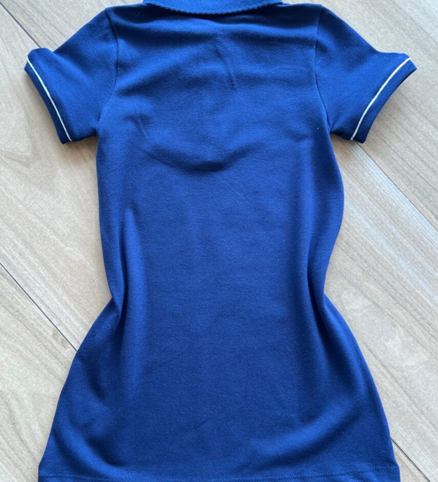 fernandaramoskids com br Vestido Polo Infantil Feminino Curto Azul 2