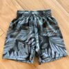 Bermuda Infantil Masculina Tactel Estampa Floral Verde Fernanda Ramos Kids