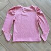 Blusa Infantil Feminina Manga Longa Bufante Rose com Strass Fernanda Ramos Kids