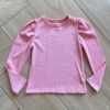 Blusa Infantil Feminina Manga Longa Bufante Rose com Strass Fernanda Ramos Kids