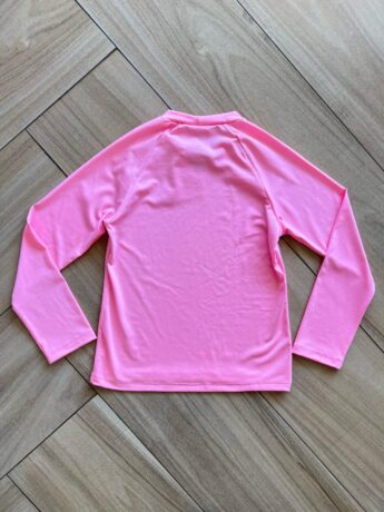 Blusa Infantil Unissex Manga Longa com Proteção UV 50+ Rosa Neon Fernanda Ramos Kids