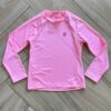 Blusa Infantil Unissex Manga Longa com Proteção UV 50+ Rosa Neon Fernanda Ramos Kids