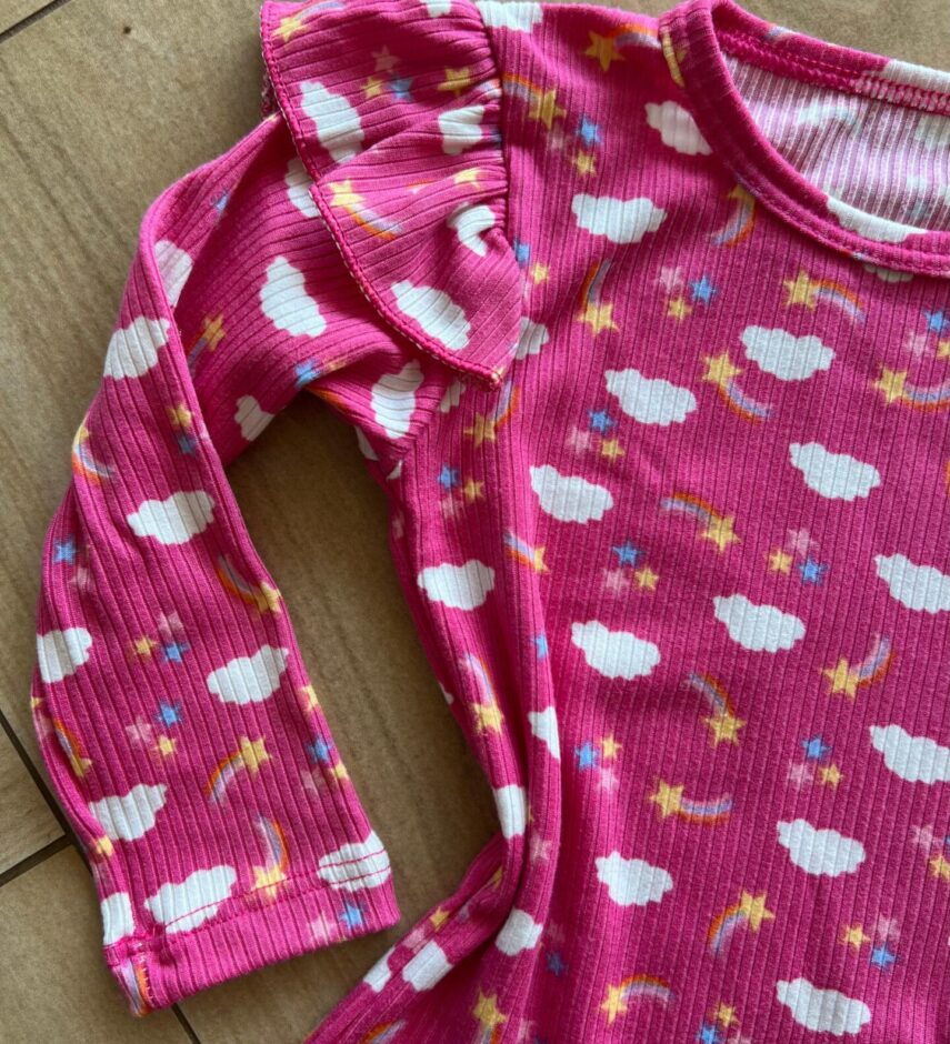 fernandaramoskids com br Blusa Manga Longa Infantil Feminina Nuvens Pink1