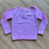Blusa Manga Longa Infantil Feminina Térmica Básica Lilás Fernanda Ramos Kids
