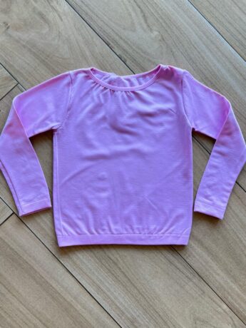 Blusa Manga Longa Infantil Feminina Térmica Básica Lilás Fernanda Ramos Kids