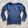Blusa Manga Longa Infantil Térmica Unissex Básica Preta Fernanda Ramos Kids