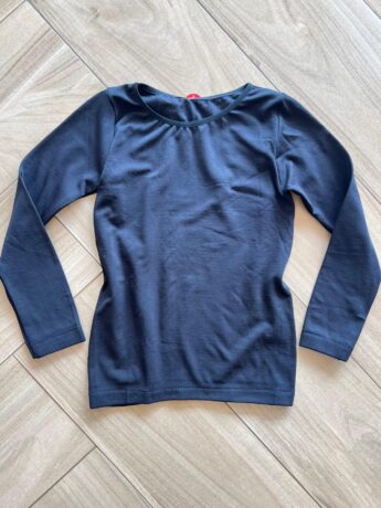 Blusa Manga Longa Infantil Térmica Unissex Básica Preta Fernanda Ramos Kids