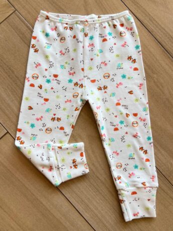 Calça Infantil Feminina em Suedine Estampa Best Friends Off White Fernanda Ramos Kids