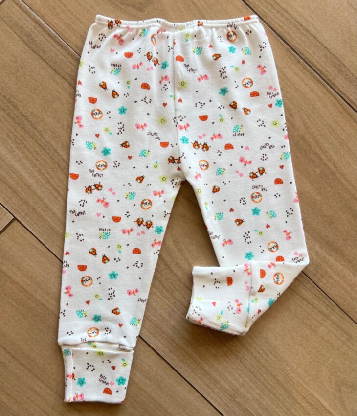 Calça Infantil Feminina em Suedine Estampa Best Friends Off White Fernanda Ramos Kids