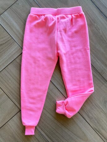 Calça Jogger Infantil Feminina Rosa Neon Fernanda Ramos Kids