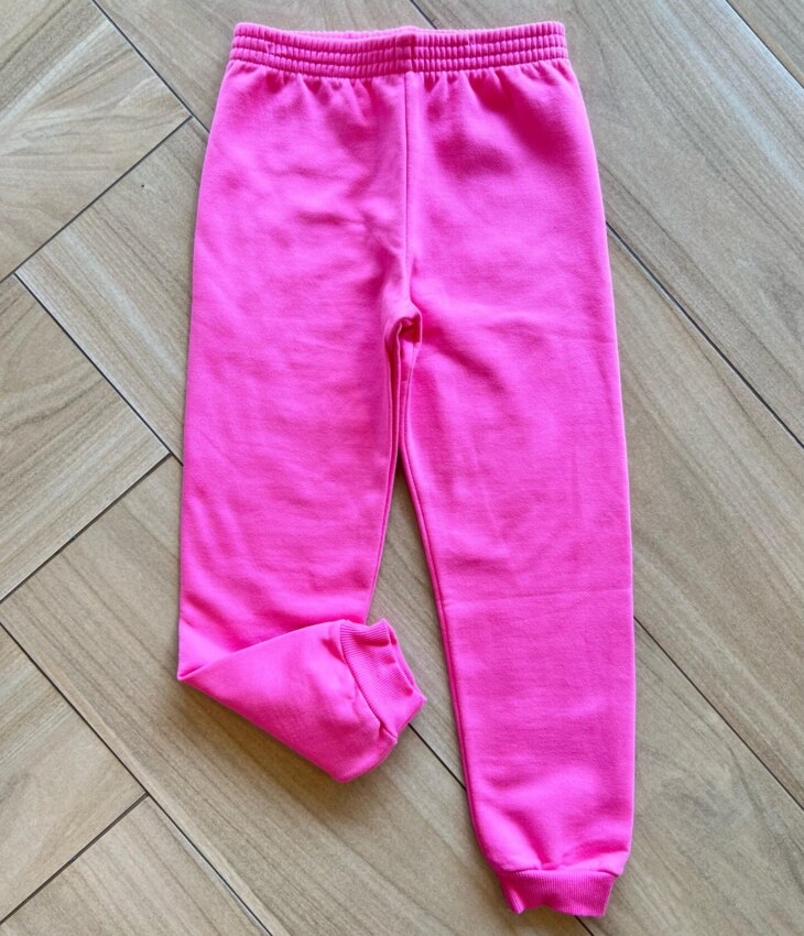 Calça Jogger Infantil Feminina Básica Rosa Fernanda Ramos Kids