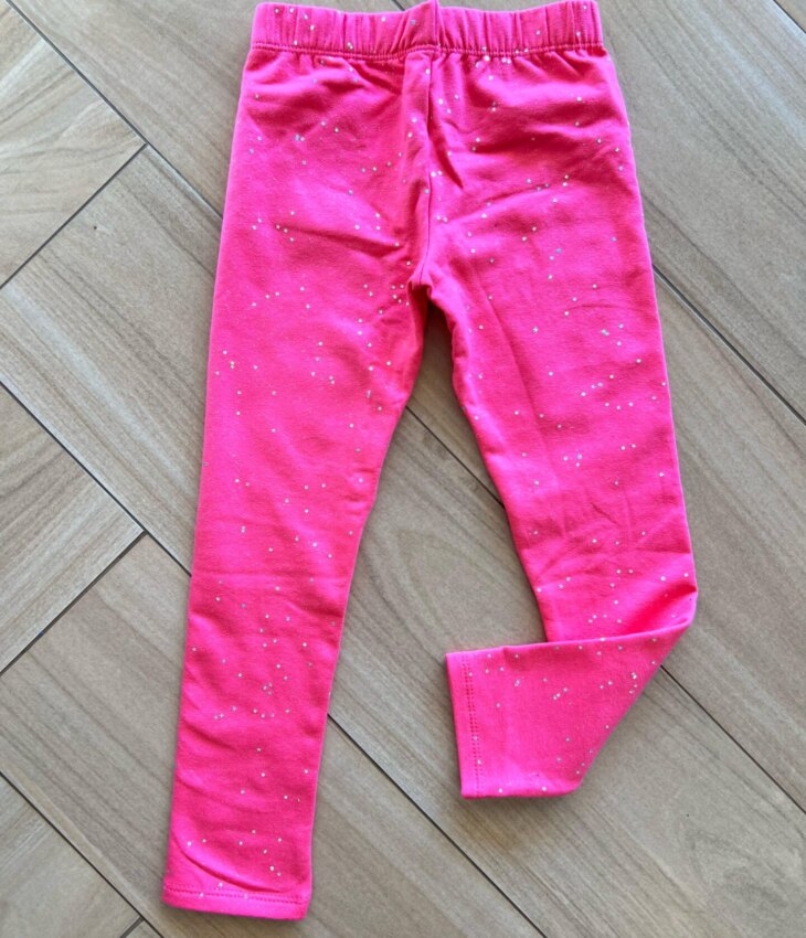 Calça Legging Infantil Feminina Flanelada Pink com Estrelinhas Fernanda Ramos Kids