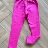 Calça Legging Infantil Feminina Flanelada Rosa Fernanda Ramos Kids
