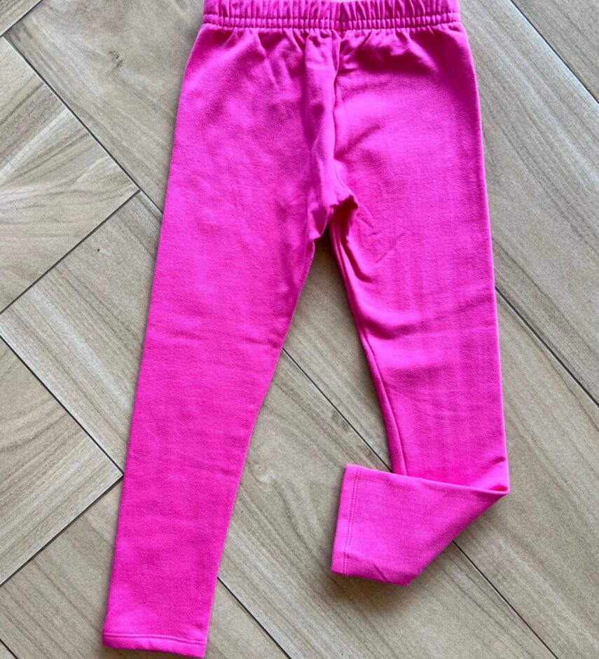 Calça Legging Infantil Feminina Flanelada Rosa Fernanda Ramos Kids