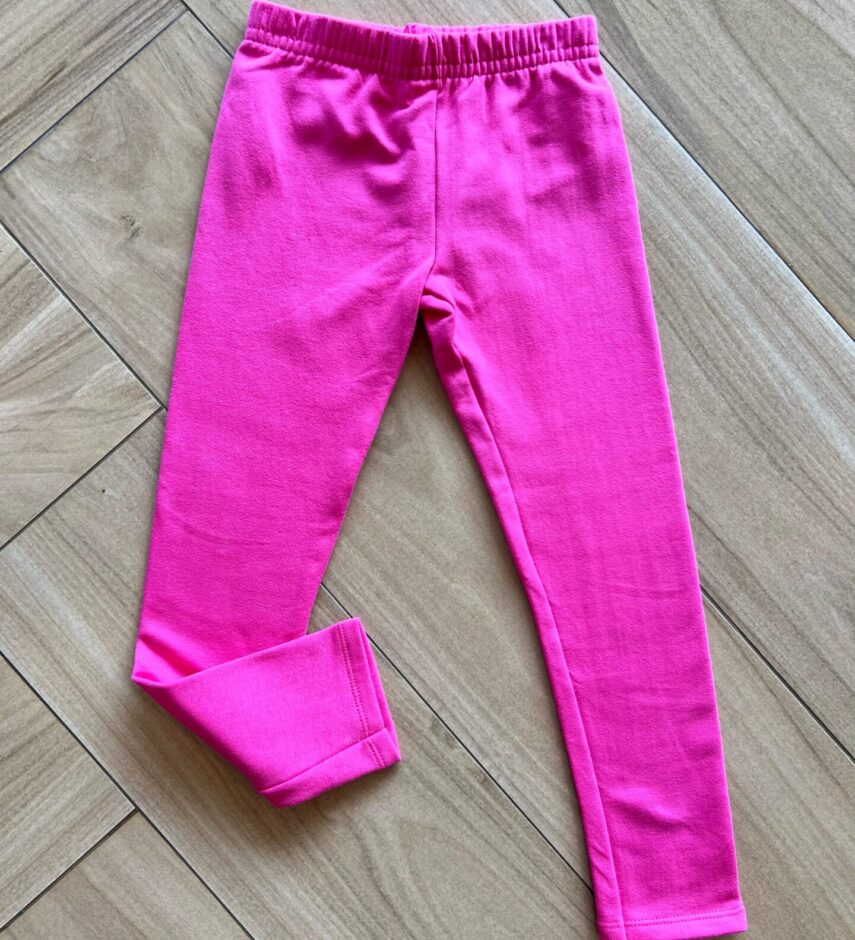 Calça Legging Infantil Feminina Flanelada Rosa Fernanda Ramos Kids
