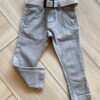 Calça Masculina Infantil Jeans Caqui Color com Cinto Fernanda Ramos Kids