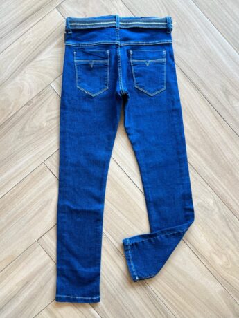 Calça Masculina Infantil Jeans Escuro com Detalhe e Cinto Fernanda Ramos Kids