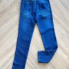 Calça Masculina Infantil Jeans Escuro com Detalhe e Cinto Colorido Fernanda Ramos Kids